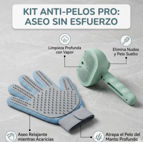 Kit Anti-Pelos PRO para Mascotas